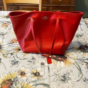 Coach Large Authentic Tote Red.
